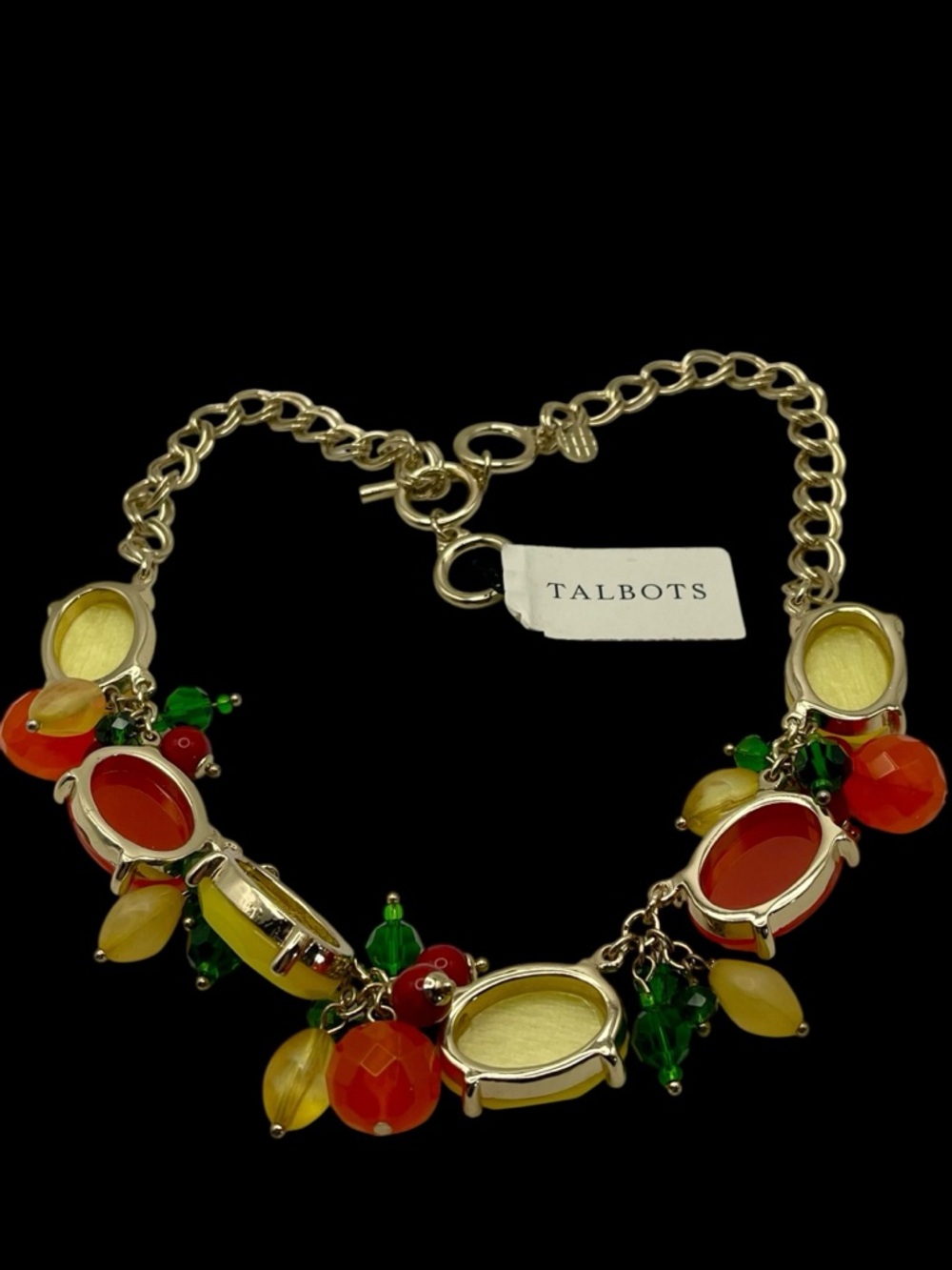 Vibrant Talbots Fruit Salad Necklace NWT Colorful Statement Piece - Picture 8 of 11